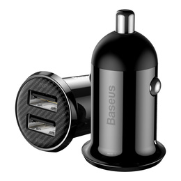 Baseus ładowarka samochodowa Grain Pro 2x USB 4,8A - czarna