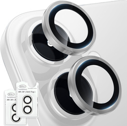 2x Szkło na aparat ERBORD OPTIK Pro do iPhone 17, srebrne