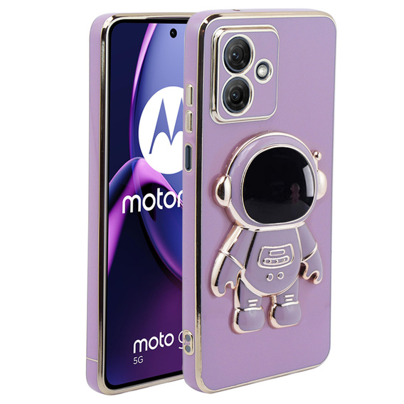 Etui do Motorola Moto G54 5G, Astronaut, fioletowe