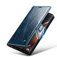 Etui z klapką CASEME do Samsung Galaxy Note 20 Ultra, Waxy Textured, niebieskie