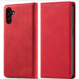 Etui z klapką do Samsung Galaxy A17 5G, Smart Suede - czerwone