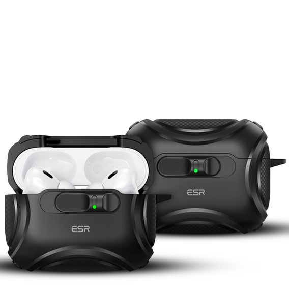 ESR Etui na słuchawki Airpods Pro 3, Cyber Flicklock Halolock MagSafe, black