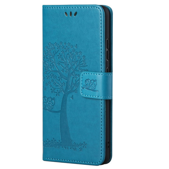 Etui Wallet do Xiaomi Redmi Note 11/11S, Drzewo, niebieskie