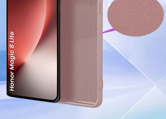 Etui do Honor Magic 8 Lite, Silicone Lite, różowe