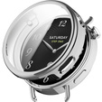 2w1 Etui z Osłoną na ekran do Xiaomi Watch S4 41mm, srebrne