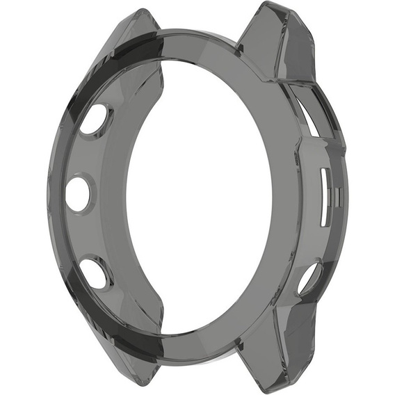 Etui silikonowe do Garmin Fenix 7, Przezroczysty Czarny