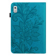 Etui do Lenovo Tab M9, With stand, Flower, niebieskie