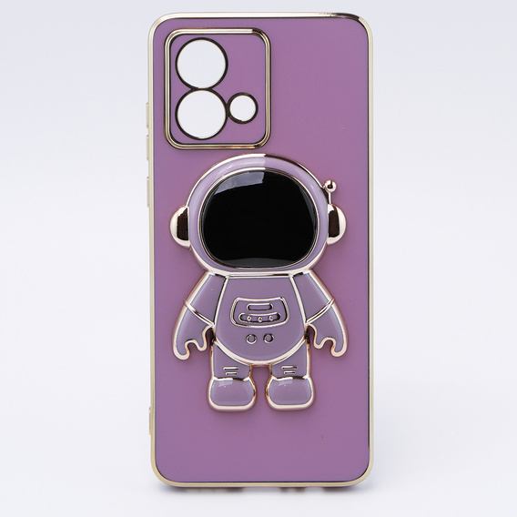 Etui do Motorola Moto G84 5G, Astronaut, fioletowe