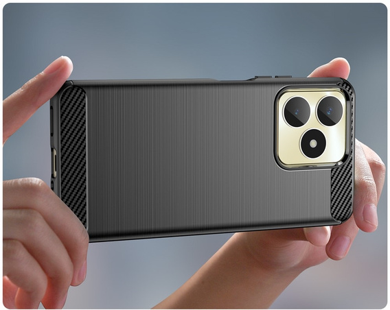 Etui do Realme C51, Karbon, czarne