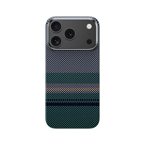 Etui BENKS Kevlar do iPhone 17 Pro, Magnetic Armor Air Aurora 600D 0069, do MagSafe, zielone