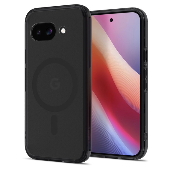 Etui z MagSafe Spigen do Google Pixel 9A, Ultra Hybrid, matowe / czarne + Szkło Hartowane 9H