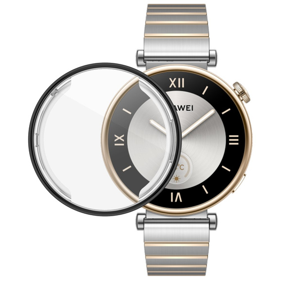 2w1 Etui z Osłoną na ekran do Huawei Watch GT 4 41mm, Czarne