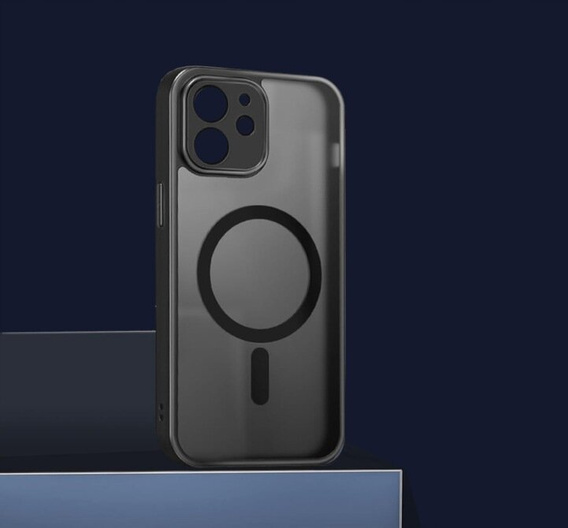 Etui do MagSafe do iPhone 11, Hybrid Matte Lens Pro, czarne + Szkło na ekran