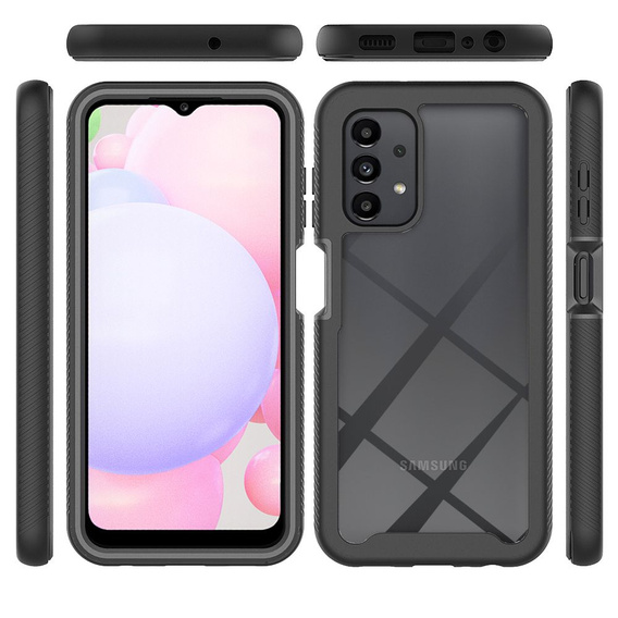 Etui do Samsung Galaxy A13 4G, Shockproof, z folią, czarne