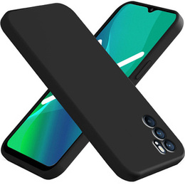 Etui do Oppo Reno 6 5G, Silicone Lite, czarne