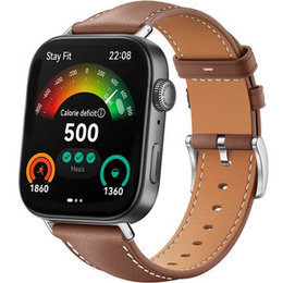 Pasek Skórzany do Huawei Watch Fit 4 / 4 Pro / 3, Brązowy