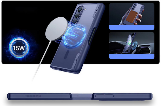 Etui do Samsung Galaxy Z Fold6 5G, Mobosi kompatybilny z MagSafe, lavender