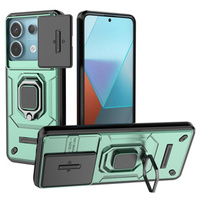 Etui KickStand Camera Lens do Xiaomi Redmi Note 13 Pro 5G, zielone