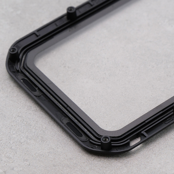 Etui Love Mei do iPhone XS / X, pancerne ze szkłem, czarne