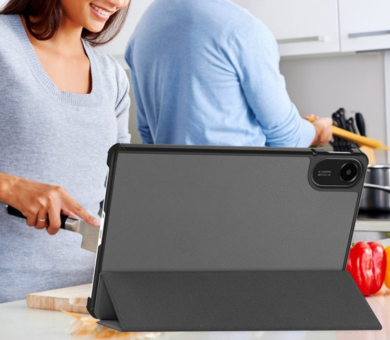 Etui z klapką do Xiaomi Redmi Pad 2 – z funkcją podstawki, szare