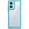Etui do Motorola Edge 50 Fusion 5G, Fusion Hybrid, przezroczyste / niebieskie