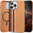 Etui do iPhone 16 Pro Max, Carbon Fiber MagSafe, żółte