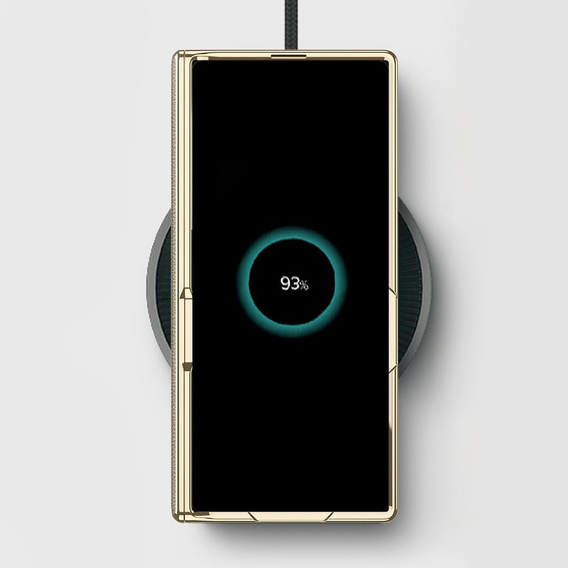 Etui GKK do Samsung Galaxy Z Fold7 5G ze szkłem i podstawką – tytanowe szare