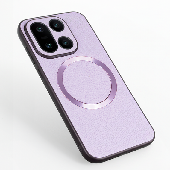 Etui do OnePlus 15, Leather Hybrid MagSafe, fioletowe