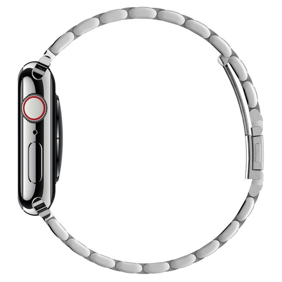 Bransoleta SPIGEN do Apple Watch 1/2/3/4/5/6/7/8/9/10/11/SE Ultra 1/2/3 42/44/45/46/49mm, Modern Fit Band, Srebrna