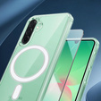 Etui do Samsung Galaxy A56 5G, Dropproof MagSafe, przezroczyste + Szkło hartowane 9H