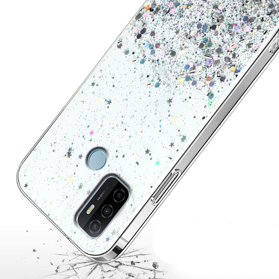 Etui do Oppo A53 2020, Glittery, przezroczyste