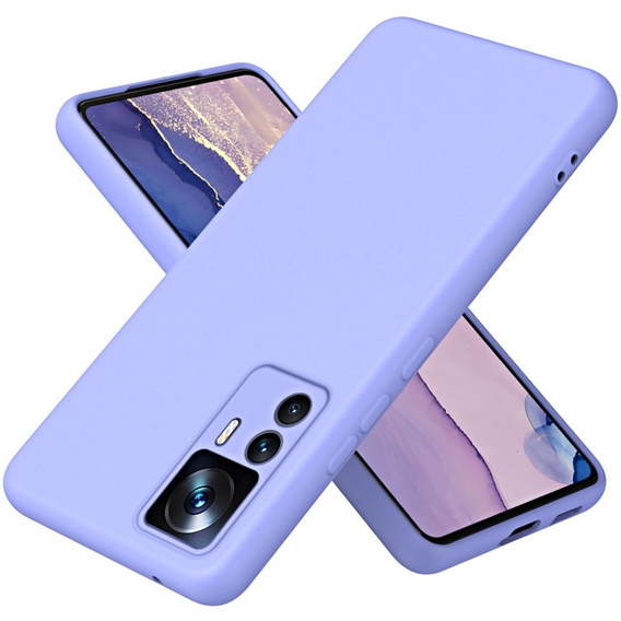 Etui do Xiaomi 12T 5G / 12T Pro 5G, Silicone Lite, fioletowe