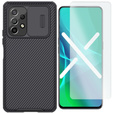 Zestaw Etui NILLKIN do Samsung Galaxy A53 5G, CamShield Case, Czarne + Szkło