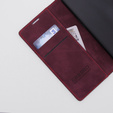 Etui do Motorola Moto E13 4G, ERBORD Vintage portfel z klapką, czerwone