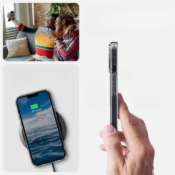 Etui Spigen do iPhone 14, Ultra Hybrid Mag MagSafe, White