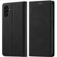Etui z klapką do Samsung Galaxy A17 5G, Smart Suede - czarne