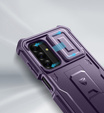 Etui pancerne do Samsung Galaxy A26 5G, Dexnor Kickstand Cam Protector, fioletowe