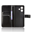 Etui z klapką do Oppo A40 / Oppo A40m, Crazy Horse Wallet, czarne