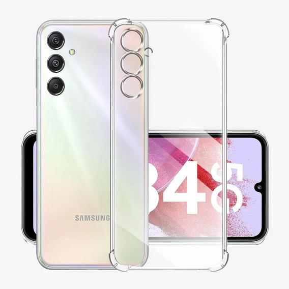 Etui do Samsung Galaxy M34 5G, Anti-Shock, przezroczyste + Szkło 9H