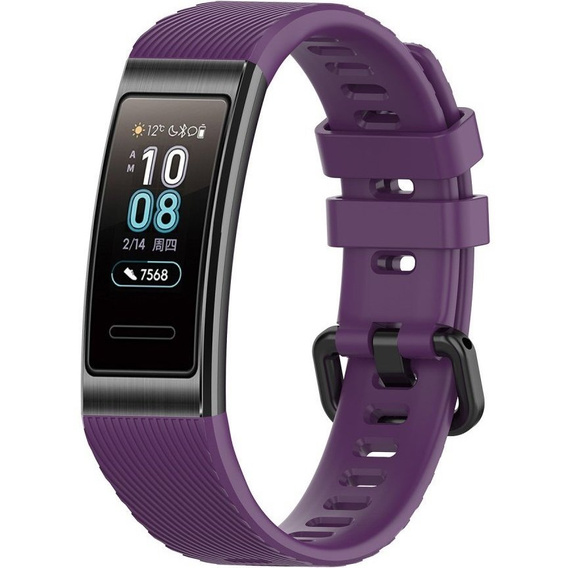 Pasek Silikonowy do Huawei Band 3/4 Pro - Fioletowy