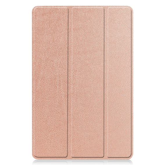 Etui do Samsung Galaxy Tab S10 Lite / S10 FE / S9 FE, Tri-fold, z miejscem na rysik, różowe rose gold