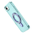 Etui do iPhone 16e, Glittery Magnetic Kickstand, niebieskie