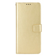 Etui z klapką do Oppo Reno 11F 5G, Crazy Horse Wallet, złote