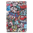 Etui do Samsung Galaxy Tab S9 FE / S10 FE, z klapką, graffiti