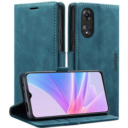 Etui do Oppo A78 5G, ERBORD Vintage portfel z klapką, niebieskie