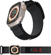 Pasek Nylonowy ERBORD MP84 do Apple Watch 1/2/3/4/5/6/7/8/9/10/11/SE Ultra 1/2/3 42/44/45/46/49mm, Czarny