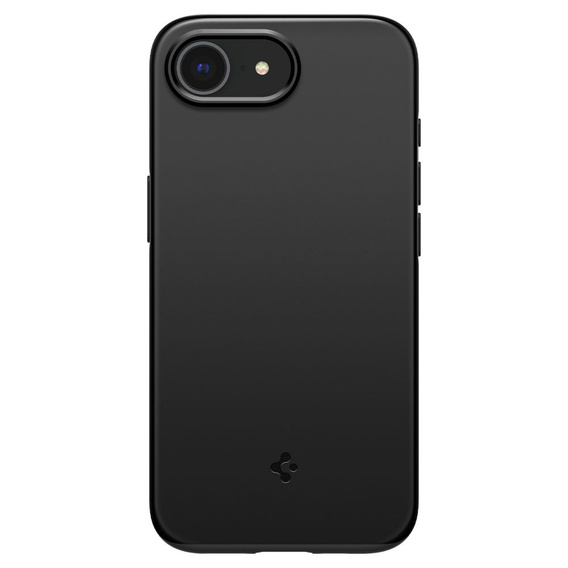 Etui Spigen do iPhone 16E, Thin Fit Mag, czarne + Szkło hartowane 9H
