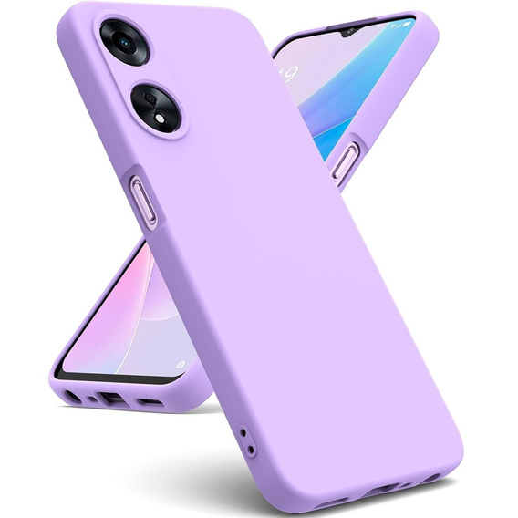 Etui do Oppo A38 4G / Oppo A18 4G, Silicone Lite, fioletowe