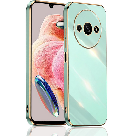 Etui do Xiaomi Redmi A3, Glamour CamShield, miętowe