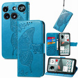 Etui z klapką do Nothing Phone 3 5G, Butterfly, niebieskie